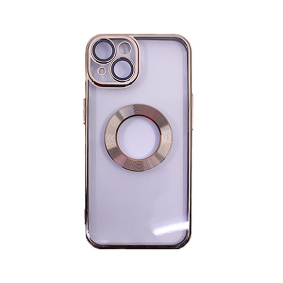 Hard Silicone Case with Camera Protector for Apple iPhone 13 Gold